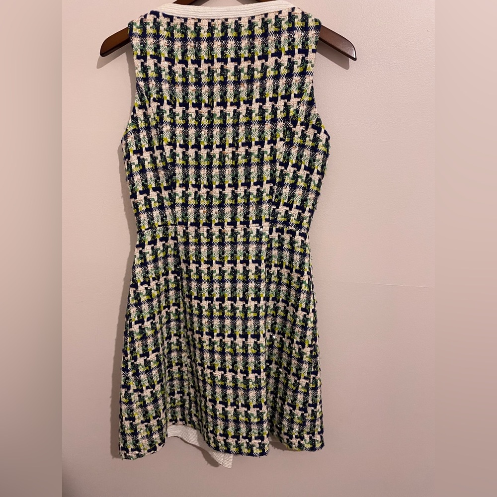 Kate Spade Pop Tweed Green Dress- US 16 - Picture 8 of 10